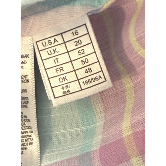 Brooks Brothers Dress Size 16 Pastel Plaid Midi Coquette Classicore‎ Modest - Picture 9 of 10